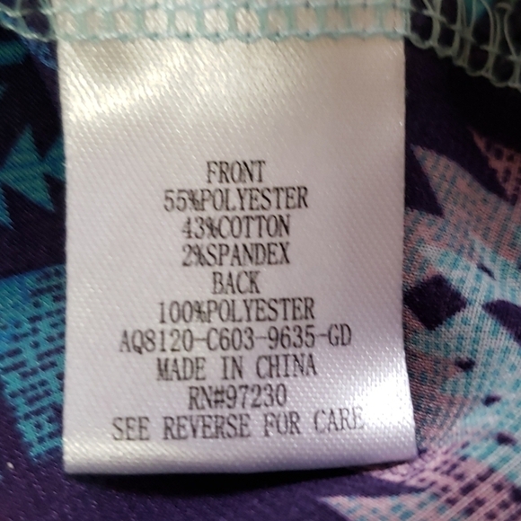 3x almost famous shades of blue Aztec/tribal print - Picture 4 of 4